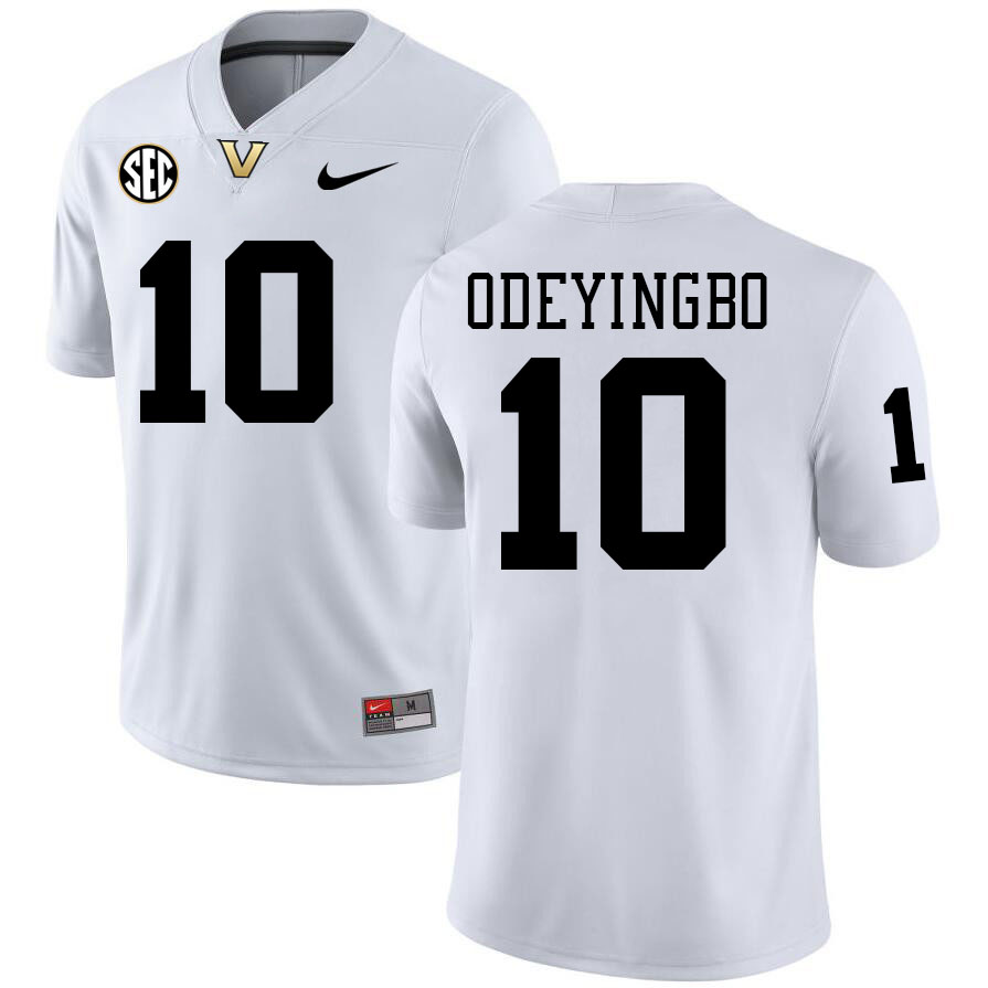 Dayo Odeyingbo Jersey,Vanderbilt Commodores #10 Dayo Odeyingbo Football Jersey,Uniforms-White